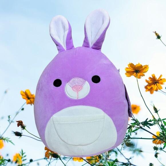 Squishmallows 10-Inch Kiki Purple Kangaroo - Medium-Sized Ultrasoft Official - Picture 1 of 9